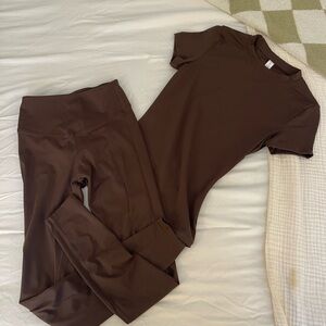 Brown Women's workout set